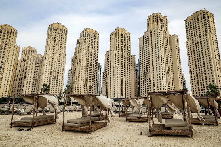 La plage de Jumeirah Beach Residence à Dubaï, le 11 mars 2026