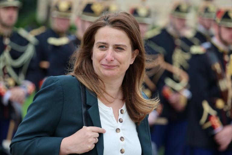 La secrétaire nationale des Ecologistes, Marine Tondelier, à Paris le 3 juin 2026