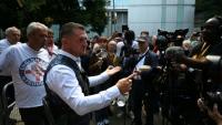 Le dirigeant d'extrême droite britannique Tommy Robinson, le 3 juillet 2025 à Londres