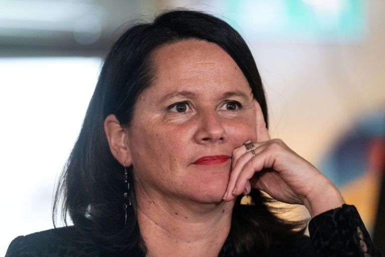 Johanna Rolland, maire sortante de Nantes et candidate du Parti socialiste à sa réélection, lors d'une conférence de presse à Nantes, le 2 février 2026 en Loire-Atlantique