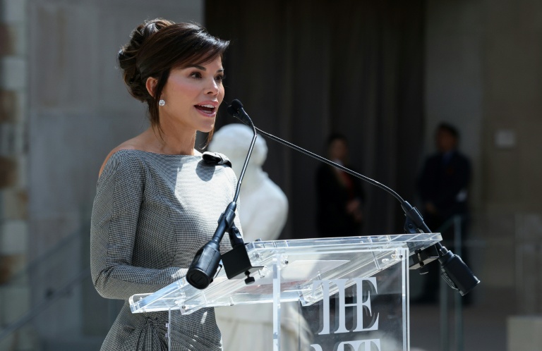 Lauren Sanchez Bezos lors de la présentation à la presse du Met Gala 2026 célébrant 