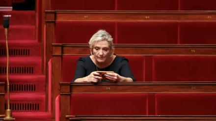 Marine Le Pen, présidente du groupe RN à l'Assemblée nationale, le 23 juin 2026 à Paris
