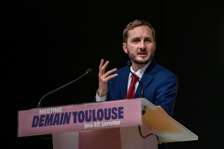 Le député La France insoumise Francois Piquemal, candidat aux municipales, à Toulouse le 22 janvier 2026 