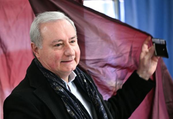 Le maire sortant Jean-Luc Moudenc (divers droite) à Toulouse, le 15 mars 2026