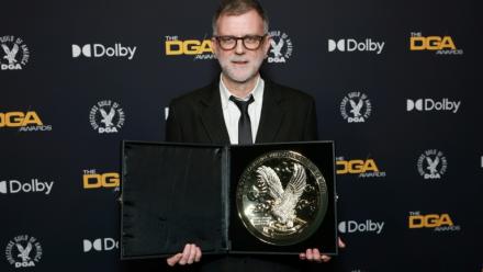 Le réalisateur américain Paul Thomas Anderson le 7 février 2026 à la cérémonie des DGA Awards à Berverly Hills