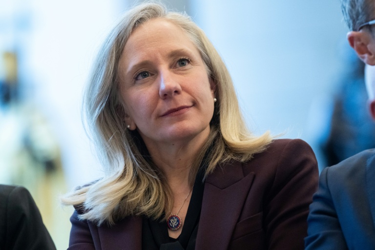 La gouverneure Abigail Spanberger, le 16 décembre 2025, à Washigton, aux Etats-Unis