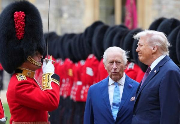 Donald Trump et Charles III au château de Windsor, le 17 septembre 2025 