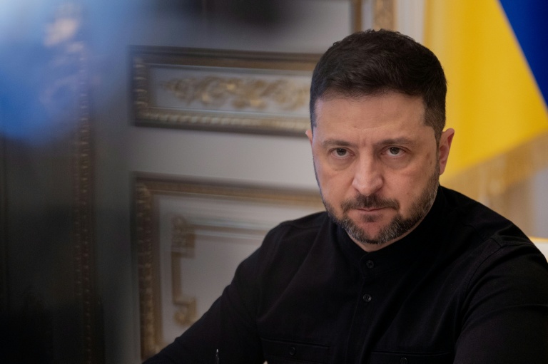 Le président ukrainien Volodymyr Zelensky à Kiev, en Ukraine, le 31 octobre 2025