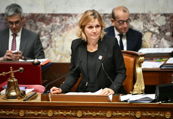 Yaël Braun-Pivet, présidente de l'Assemblée nationale, à Paris le 3 décembre 2025 