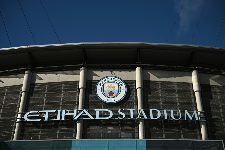 La façade de l'Etihad Stadium, antre du club de Manchester City,   le 30 septembre 2026 à Manchester
