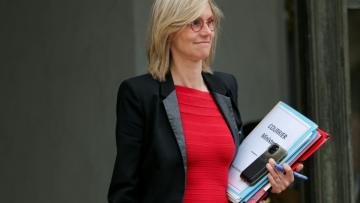 Agnès Pannier-Runacher, ministre de la Transition écologique, à la sorite du Conseil des ministres à l'Elysée, le 30 juillet 2025 à Paris