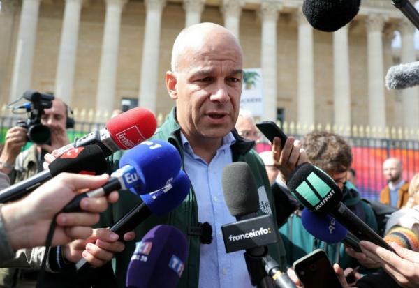 Le président de la FNSEA, Arnaud Rousseau, devant l'Assemblée nationale à Paris le 26 mai 2025