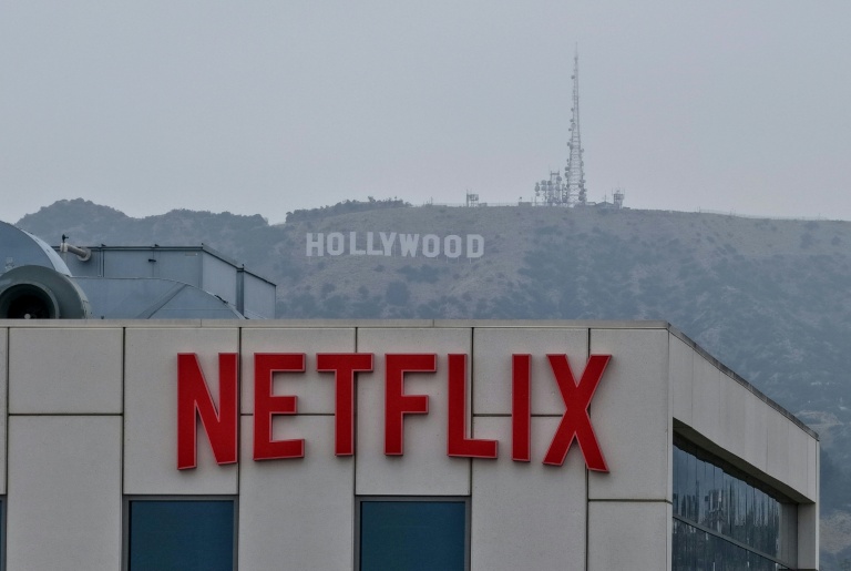 le logo de Netflix à Los Angeles, le 13 mai 2026 