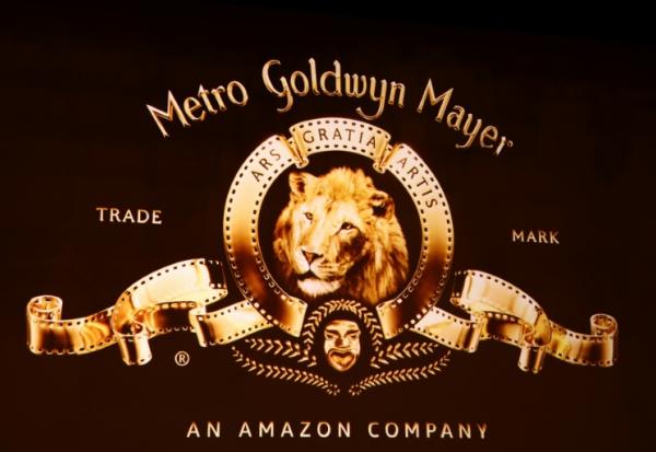 Le logo du studio américain Amazon MGM, le 15 avril 2026 à Las Vegas, dans le Nevada