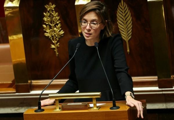 La ministre des Comptes publics, Amélie de Montchalin, lors d'une séance de questions au gouvernement à l'Assemblée nationale, le 23 décembre 2025 à Paris