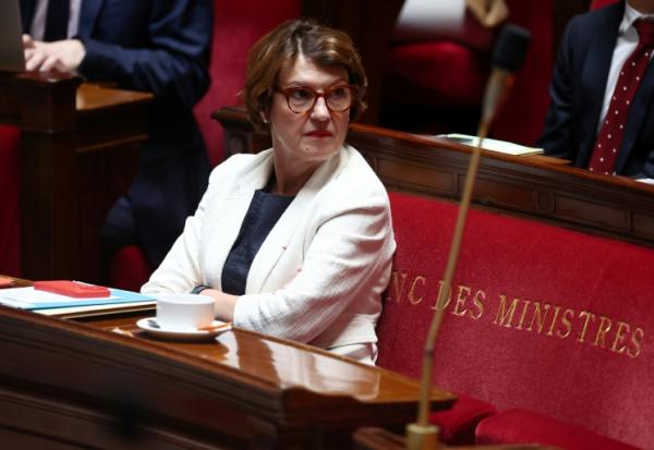 La ministre de l'Agriculture Annie Genevard à l'Assemblée nationale le 8 juillet 2025
