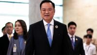Anutin Charnvirakul à son arrivée au Parlement thaïlandais le 5 septembre 2025 à Bangkok, quelques heures avant d'être désigné nouveau Premier ministre
