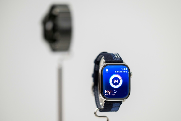 L'Apple Watch Series 11 présentée au Steve Jobs Theater, sur le campus d'Apple Park à Cupertino, en Californie, le 9 septembre 2025