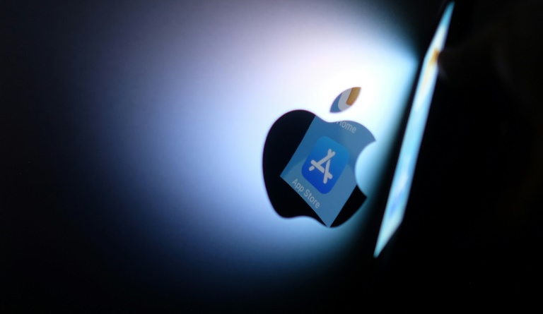 Logo de l'App Store, le 26 août 2021 à Los Angeles