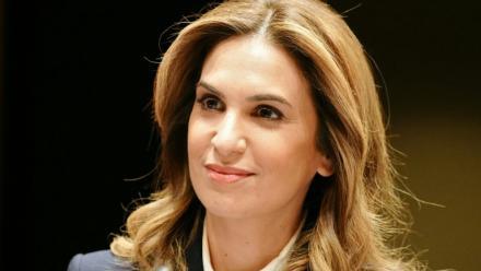 La journaliste Sonia Mabrouk, le 29 février 2024 à Paris