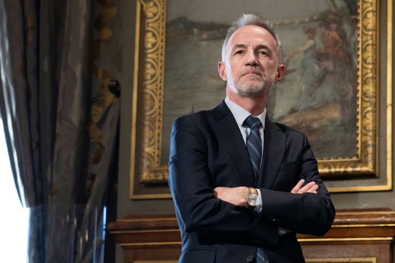 Le maire de Paris Emmanuel Grégoire à l'Hôtel de ville de la capitale le 25 mars 2026