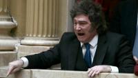 Le président argentin Javier Milei à Buenos Aires le 29 avril 2026. 