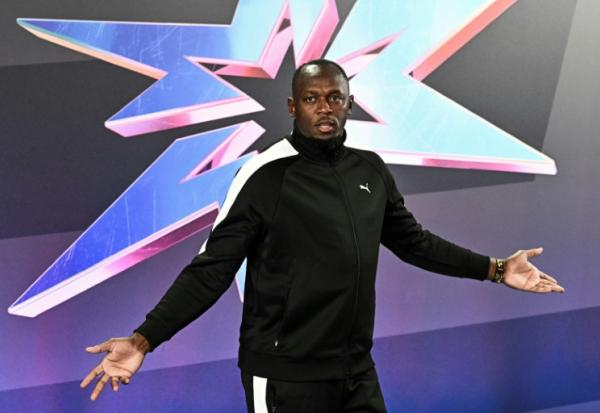 L'ancienne légende du sprint Usain Bolt  lors de la cérémonie de présentation des championnats Ultimate le 10 septembre 2026 à Budapest