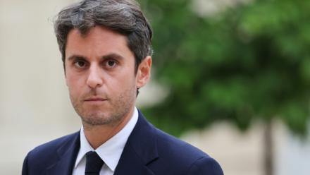 Le patron du parti Renaissance, Gabriel Attal, le 10 octobre 2025 à l'Elysée, à Paris