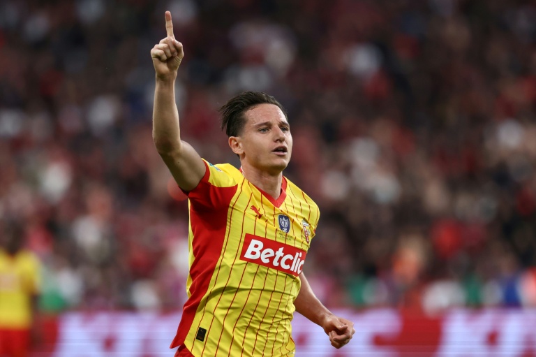 Florian Thauvin, buteur et passeur décisif pour Lens, vainqueur de Nice en finale de la Coupe de France, le 22 mai 2026 au Stade de France