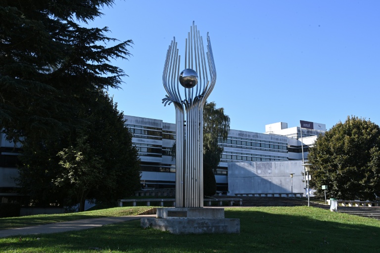 L'école d'ingénieurs  CentraleSupelec de l'Université Paris-Saclay, le 8 octobre 2021 à Gif-Sur-Yvette, en périphérie de Paris