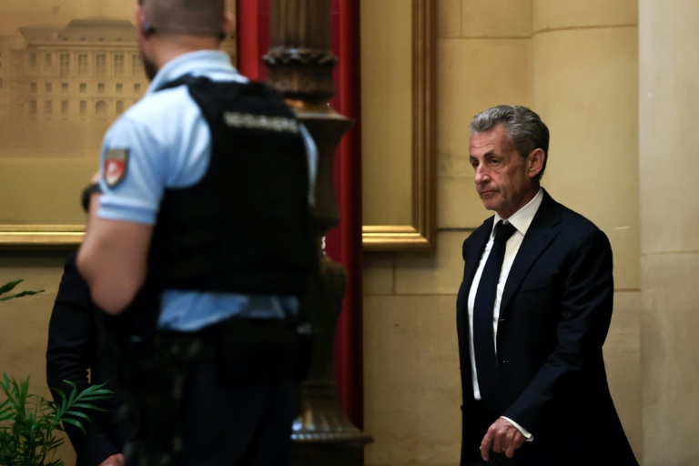 Nicolas Sarkozy à la cour d'appel de Paris, le 4 mai 2026 
