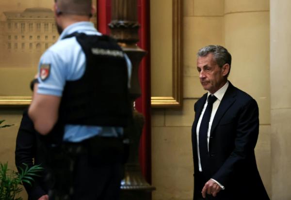 Nicolas Sarkozy à la cour d'appel de Paris, le 4 mai 2026 
