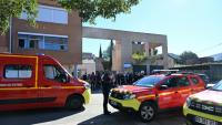 L'entrée du collège Joseph-Lakanal à Aubagne, le 12 octobre 2026