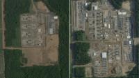 Le site de la centrale à gaz de xAI près de Memphis entre juillet 2025 et juillet 2026, selon des images satellites de Planet Labs