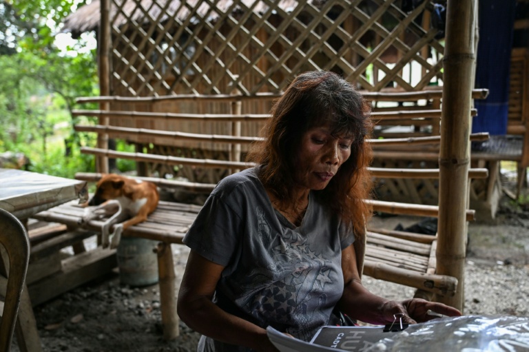 La cheffe autochtone de la tribu des Aetas, Petronila Munoz, le 2 septembre 2026 à Capas, à une centaine de kilomètres au nord de Manille, aux Philippines
