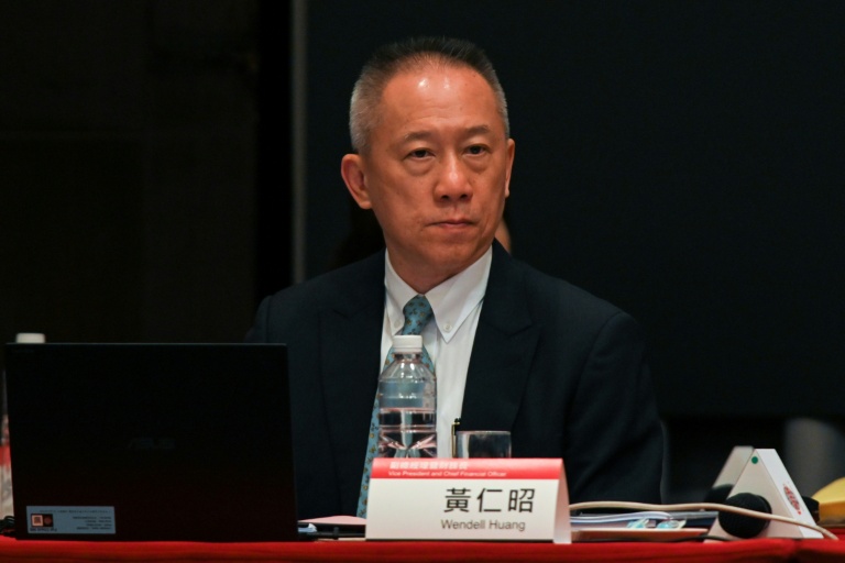 Wendell Huang, le directeur financier de TSMC, le 6 juin 2023 à Hsinchu, à Taïwan