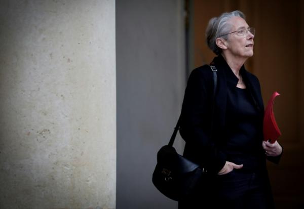 La ministre de l'Education Elisabeth Borne, le 21 avril 2025 à l'Elysée, à Paris