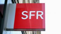 Le logo de SFR, le 16 juin 2025 à Paris