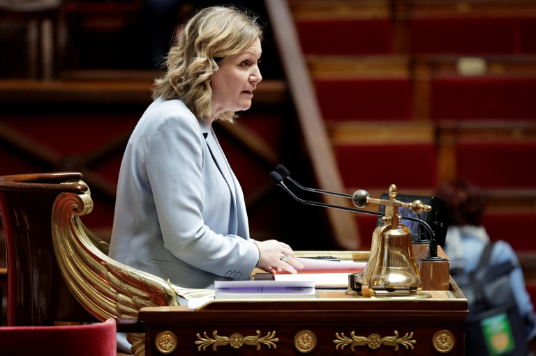La présidente de l'Assemblée nationale Yaël Braun-Pivet, le 15 avril 2026, à Paris