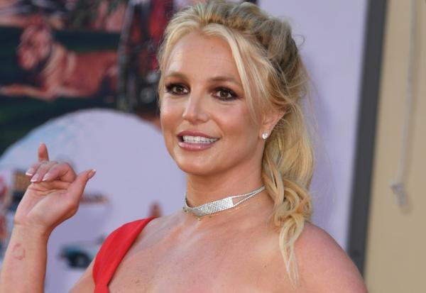 La chanteuse américaine Britney Sppears lors d'une projection à Los Angeles, le 22 juillet 2019 en Californie