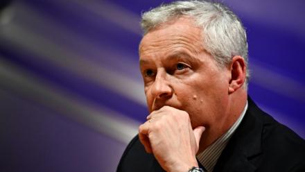 Le ministre de l'Economie et des Finances Bruno Le Mair et membre de la coalition "Ensemble", lors d'une réunion avec le Medef et les chefs de partis et de coalitions avant les législatives, le 20 juin 2024 à Paris
