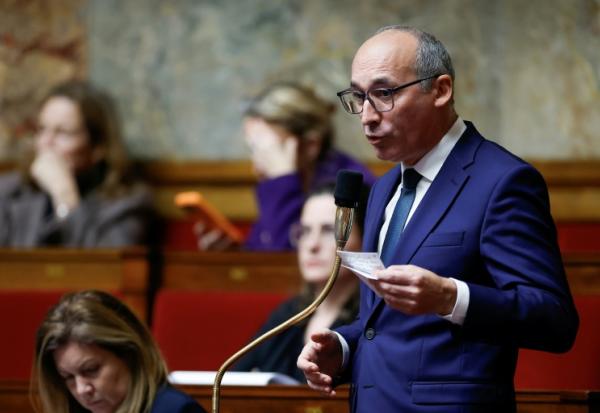 Le chef des députés Horizons Paul Christophe à l'Assemblée nationale, le 5 décembre 2025