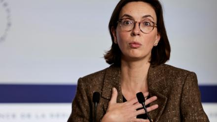 La linistre des Comptes publics Amélie de Montchalin, le 22 décembre 2025, à Paris