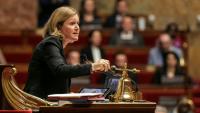 La présidente de l'Assemblée nationale, Yaël Braun-Pivet, à l'Assemblée nationale,à Paris, le 12 novembre 2025.