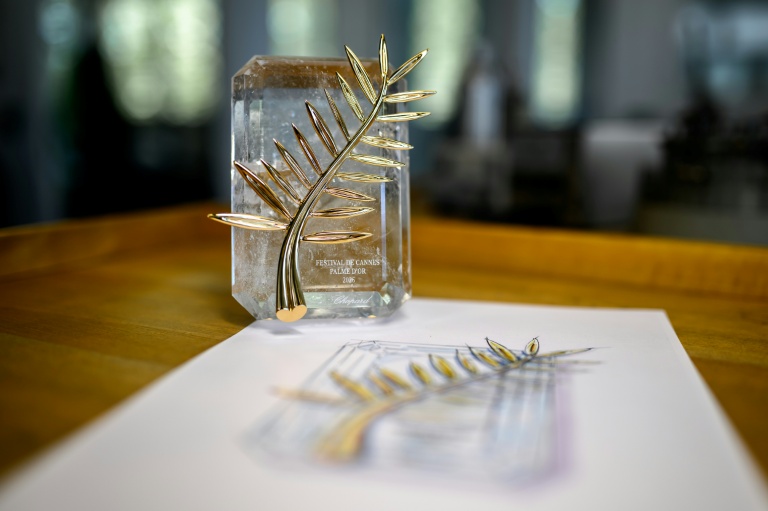Une Palme d'or dans les ateliers de la maison Chopard à Meyrin, près de Genève, le 21 avril 2026 