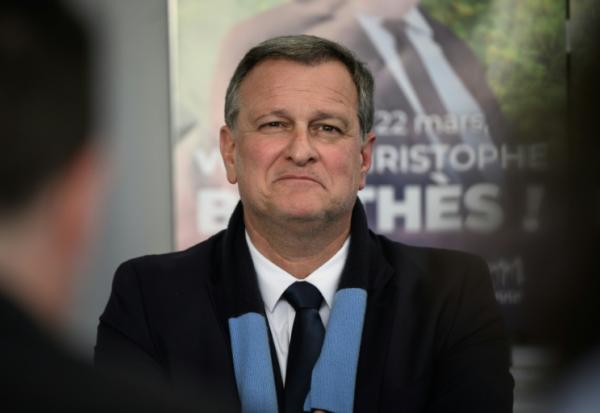 Louis Aliot, vice-président du RN et maire de Perpignan, à Carcassonne le 18 mars 2026