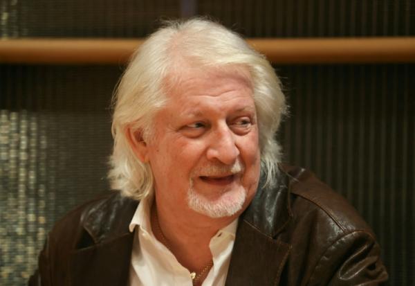 Patrick Sébastien auditionné à l'Assemblée nationale, dans le cadre de la commission d'enquête sur l'audiovisuel public, à Paris, le 31 mars 2026