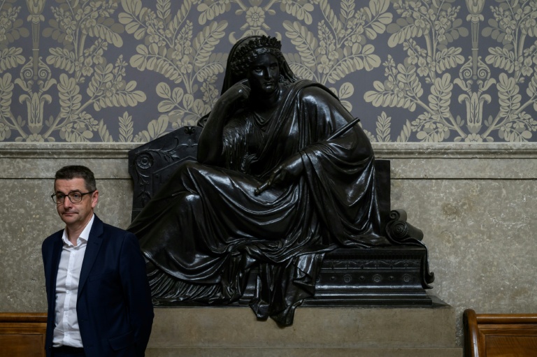 L'ancien maire de Saint-Etienne Gaël Perdriau au palais de justice de Lyon pour son procès en appel, le 8 juin 2026