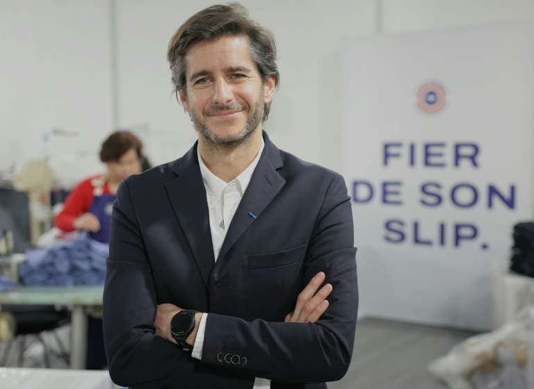 Le président-fondateur du Slip français, Guillaume Gibault, à Aubervilliers, en Seine-Saint-Denis, le 12 février 2025