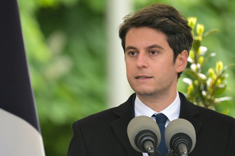 Gabriel Attal, alors Premier ministre, le 24 avril 2026, à Paris